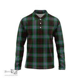 Scottish Brodie Hunting Tartan Long Sleeve Plaid Polo Shirt