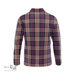 Scottish Carnegie Tartan Long Sleeve Plaid Polo Shirt