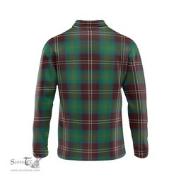 Scottish Chisholm Hunting Ancient Clan Crest Tartan Polo Long Sleeve Plaid Polo Shirt