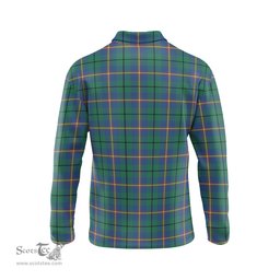 Scottish Carmichael Ancient Clan Crest Tartan Polo Long Sleeve Plaid Polo Shirt