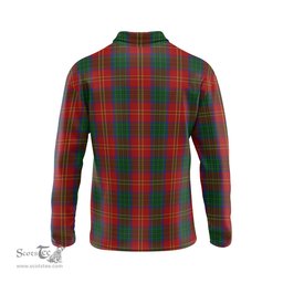 Scottish Connolly Dress Tartan Long Sleeve Plaid Polo Shirt