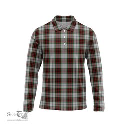 Scottish Fraser Dress Tartan Long Sleeve Plaid Polo Shirt