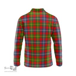 Scottish Forrester Clan Crest Tartan Polo Long Sleeve Plaid Polo Shirt