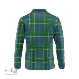 Scottish Duncan Ancient Clan Crest Tartan Polo Long Sleeve Plaid Polo Shirt