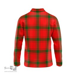 Scottish Darroch Clan Crest Tartan Polo Long Sleeve Plaid Polo Shirt