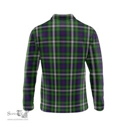 Scottish Farquharson Dress Tartan Long Sleeve Plaid Polo Shirt