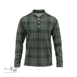 Scottish Craig Tartan Long Sleeve Plaid Polo Shirt