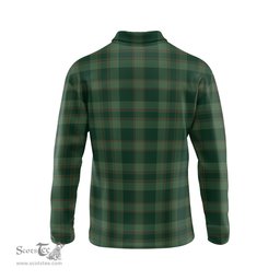 Scottish Donachie of Brockloch Hunting Tartan Long Sleeve Plaid Polo Shirt