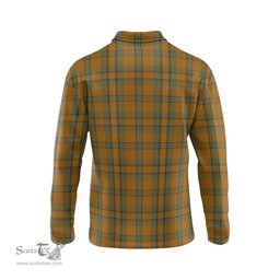 Scottish Donachie of Brockloch Ancient Hunting Tartan Long Sleeve Plaid Polo Shirt
