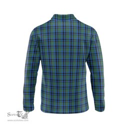 Scottish Falconer Clan Crest Tartan Polo Long Sleeve Plaid Polo Shirt