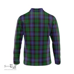 Scottish Galbraith Clan Crest Tartan Polo Long Sleeve Plaid Polo Shirt