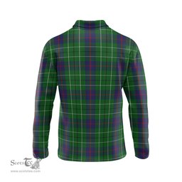 Scottish Duncan Clan Crest Tartan Polo Long Sleeve Plaid Polo Shirt