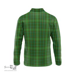 Scottish Forrester or Foster Hunting Tartan Long Sleeve Plaid Polo Shirt