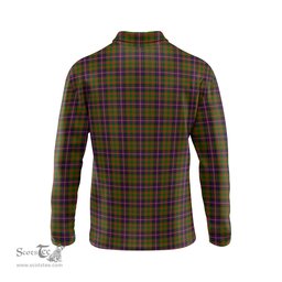 Scottish Cochrane Modern Tartan Long Sleeve Plaid Polo Shirt