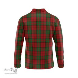 Scottish Dunbar Tartan Long Sleeve Plaid Polo Shirt