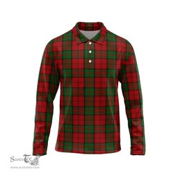 Scottish Dunbar Tartan Long Sleeve Plaid Polo Shirt