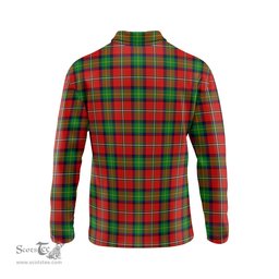 Scottish Fairlie Modern Clan Crest Tartan Polo Long Sleeve Plaid Polo Shirt