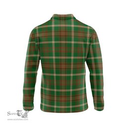 Scottish Copeland Tartan Long Sleeve Plaid Polo Shirt