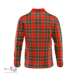 Scottish Drummond of Perth Tartan Long Sleeve Plaid Polo Shirt