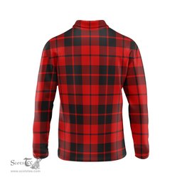 Scottish Hogg Clan Crest Tartan Polo Long Sleeve Plaid Polo Shirt