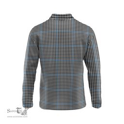 Scottish Gladstone Tartan Long Sleeve Plaid Polo Shirt