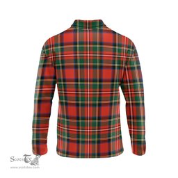 Scottish Lyle Tartan Long Sleeve Plaid Polo Shirt