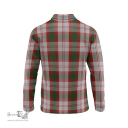 Scottish Lindsay Dress Red Tartan Long Sleeve Plaid Polo Shirt