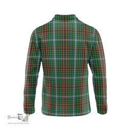 Scottish Gayre Tartan Long Sleeve Plaid Polo Shirt