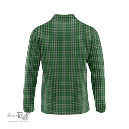 Scottish Gayre Dress Tartan Long Sleeve Plaid Polo Shirt