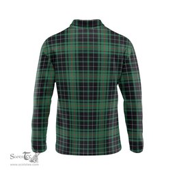 Scottish MacAulay Hunting Ancient Clan Crest Tartan Polo Long Sleeve Plaid Polo Shirt