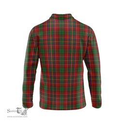Scottish Innes Clan Crest Tartan Polo Long Sleeve Plaid Polo Shirt