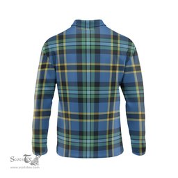 Scottish Hope Ancient Tartan Long Sleeve Plaid Polo Shirt