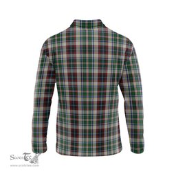Scottish Innes Dress Tartan Long Sleeve Plaid Polo Shirt