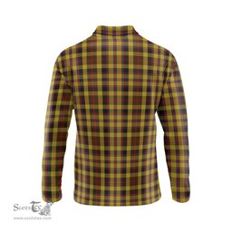 Scottish Jardine Clan Crest Tartan Polo Long Sleeve Plaid Polo Shirt