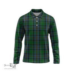 Scottish Hope Vere Tartan Long Sleeve Plaid Polo Shirt