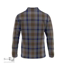 Scottish Gayre Hunting Clan Crest Tartan Polo Long Sleeve Plaid Polo Shirt