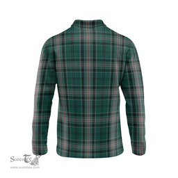 Scottish Kelly of Sleat Hunting Clan Crest Tartan Polo Long Sleeve Plaid Polo Shirt