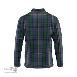Scottish Hope Clan Originaux Tartan Long Sleeve Plaid Polo Shirt