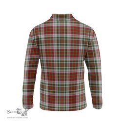 Scottish MacAlister Dress Clan Crest Tartan Polo Long Sleeve Plaid Polo Shirt