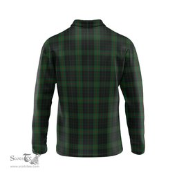Scottish Gunn Logan Clan Crest Tartan Polo Long Sleeve Plaid Polo Shirt