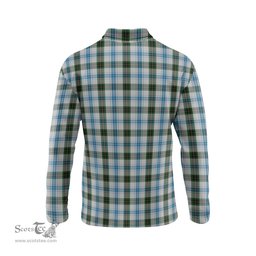 Scottish Henderson Dress Tartan Long Sleeve Plaid Polo Shirt
