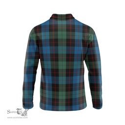 Scottish Guthrie Tartan Long Sleeve Plaid Polo Shirt