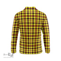 Scottish Jardine Modern Tartan Long Sleeve Plaid Polo Shirt