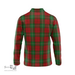 Scottish Lennox Tartan Long Sleeve Plaid Polo Shirt