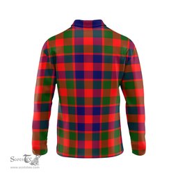 Scottish Gow of Skeoch Tartan Long Sleeve Plaid Polo Shirt