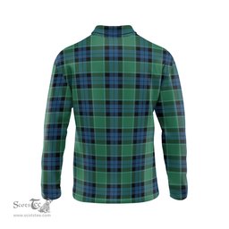 Scottish Graham of Menteith Ancient Clan Crest Tartan Polo Long Sleeve Plaid Polo Shirt