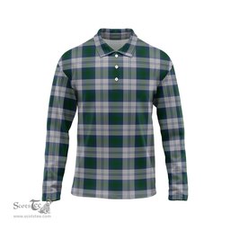 Scottish Lindsay Dress Tartan Long Sleeve Plaid Polo Shirt