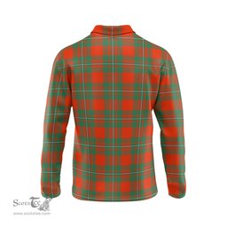 Scottish MacGregor Ancient Clan Crest Tartan Polo Long Sleeve Plaid Polo Shirt