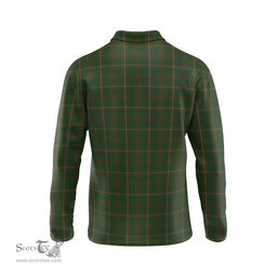 Scottish MacKinnon Hunting Tartan Long Sleeve Plaid Polo Shirt