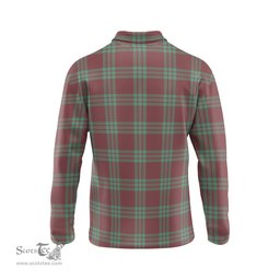 Scottish MacGregor Hunting Ancient Tartan Long Sleeve Plaid Polo Shirt